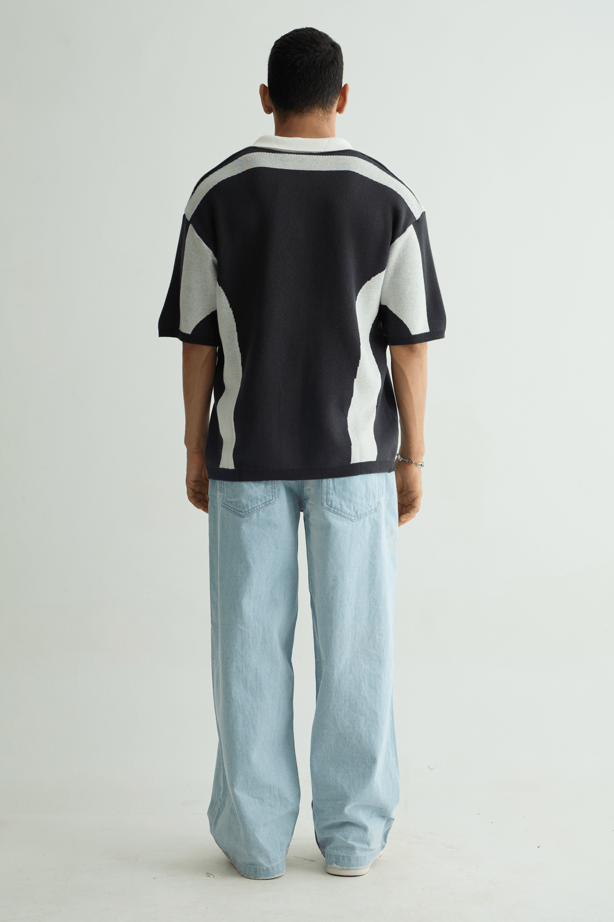 Charcoal Knit Polo - View 4 - Superr*