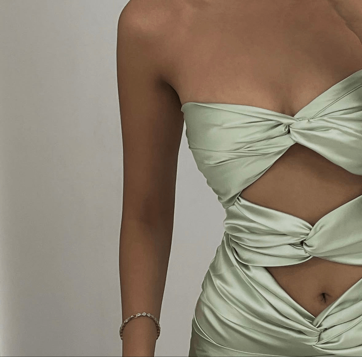 Green Cut Out Dress - View 2 - Superr*