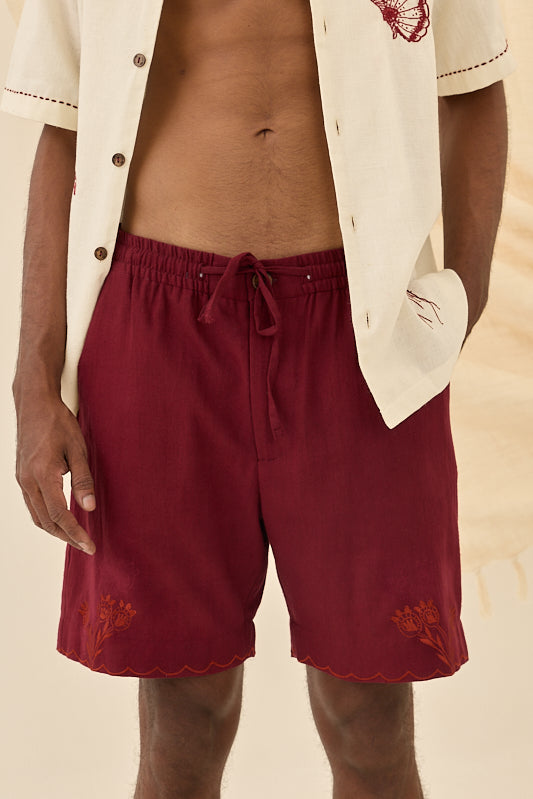 Kuhu Handloom Shorts - View 4 - Superr*
