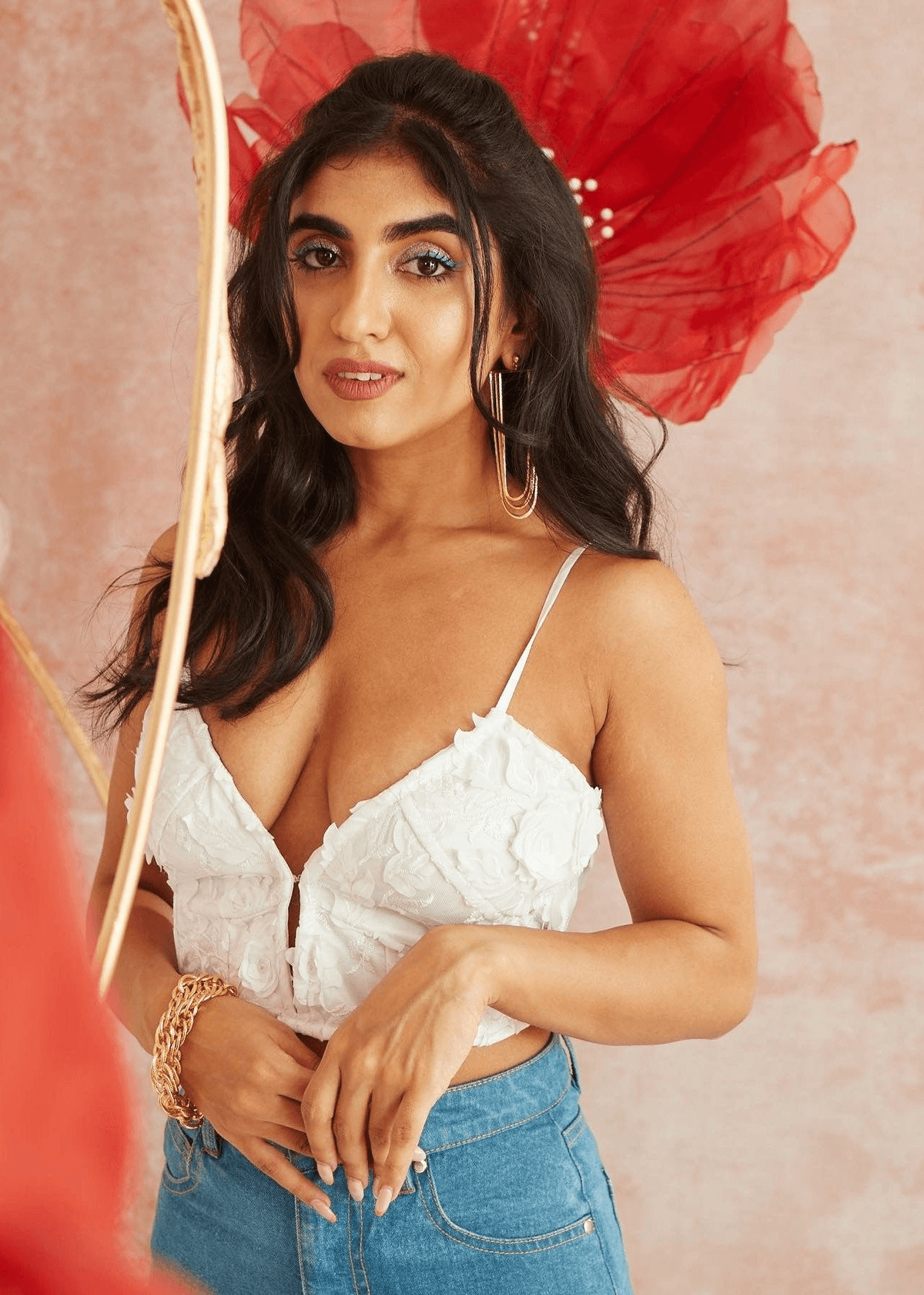 Athena Embroidered Bustier Corset Top CL - View 4 - Superr*