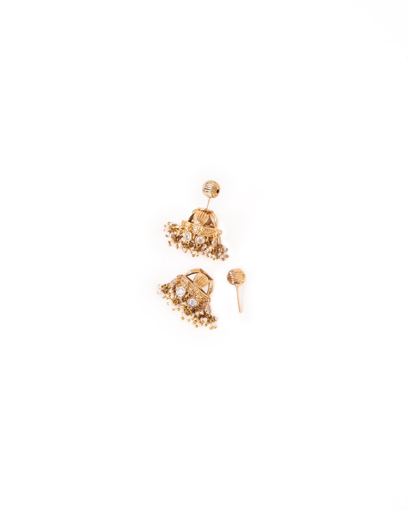 Mogra Bageecha Front Back Earrings - View 4 - Superr*