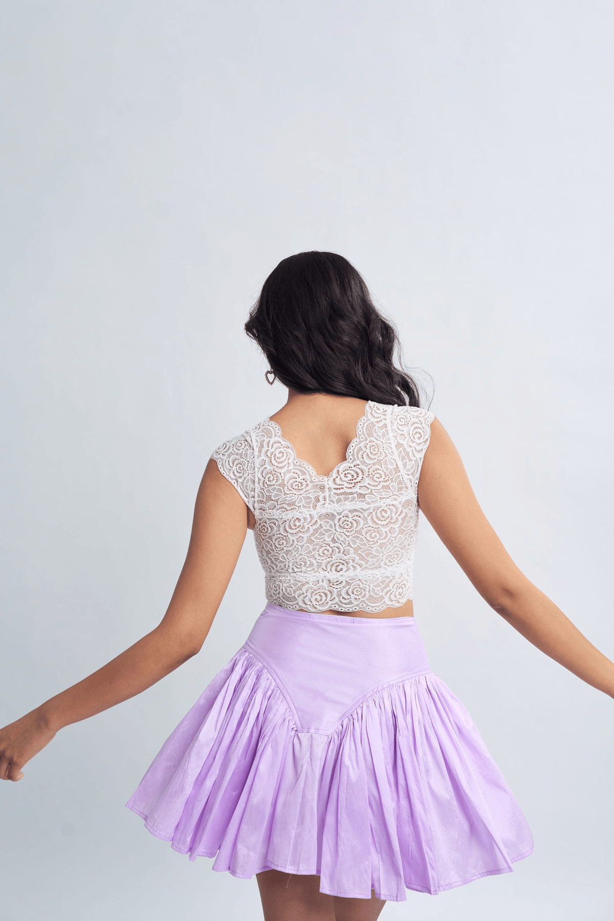 Lavender Cloud Skirt - View 2 - Superr*