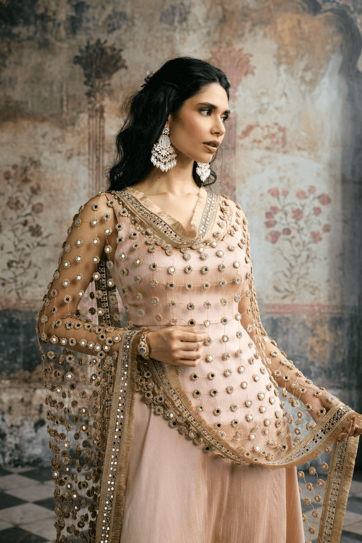 Ayinaat Mirror Handmade Dupatta - View 3 - Superr*