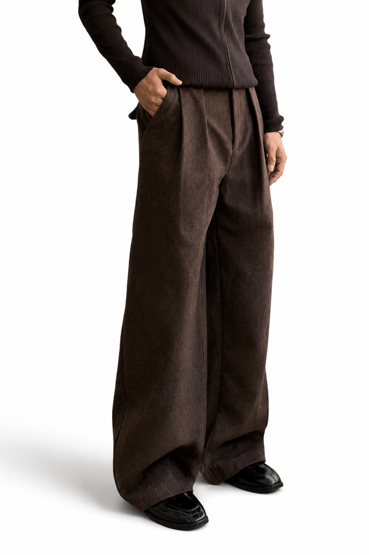 Shadow Paisley Wide-Leg Trouser - View 3 - Superr*