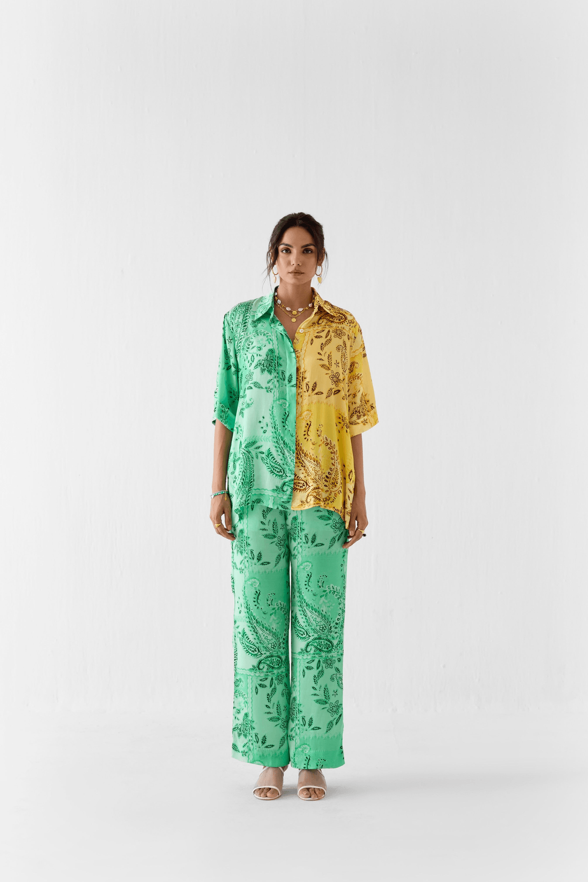BUTA HALF AND HALF SHIRT & TROUSERS - View 2 - Superr*