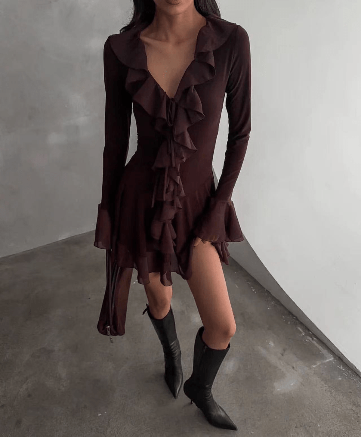 Michelle Ruffle Mini Dress - View 3 - Superr*