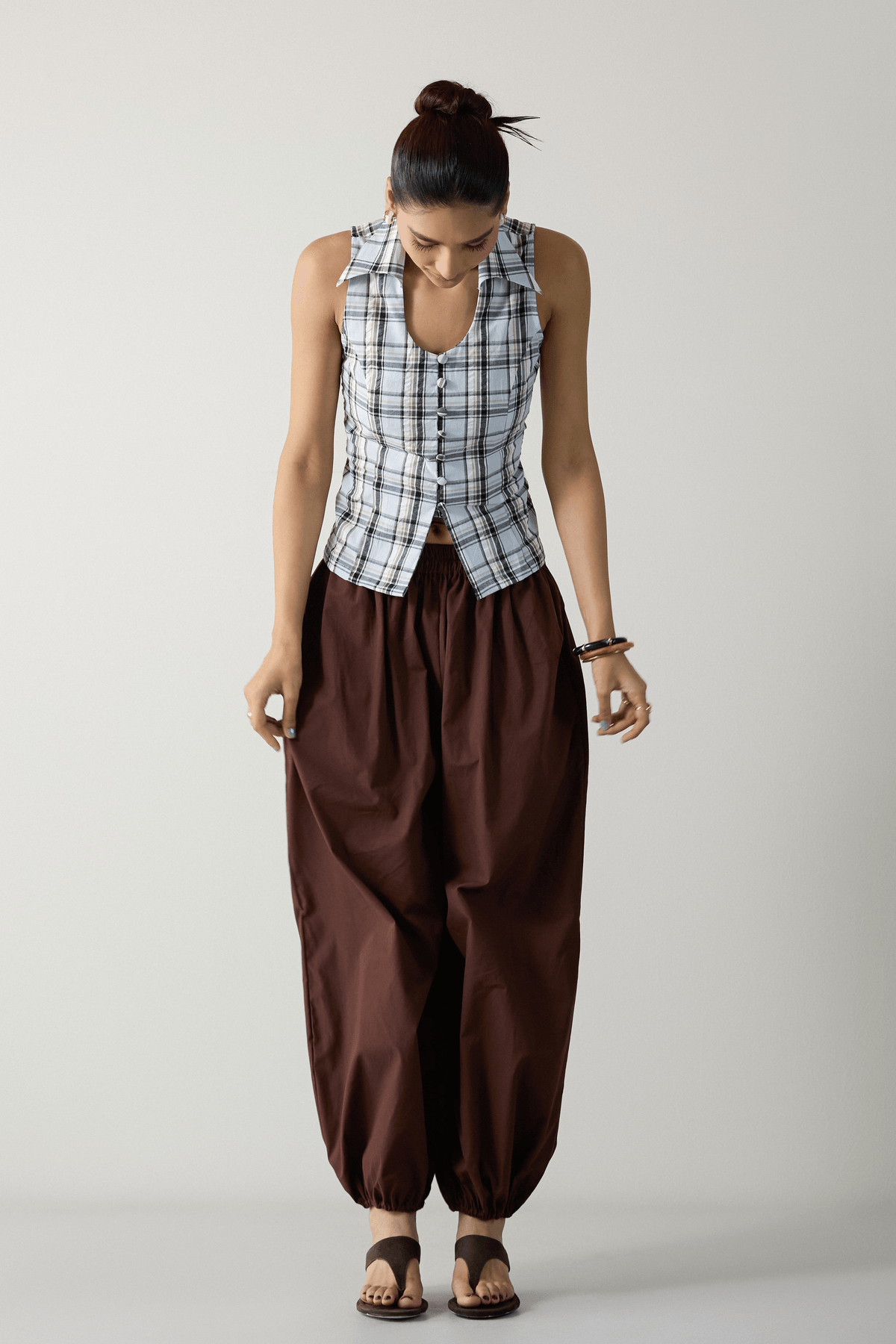 Chocolate Brown Balloon Pants - View 4 - Superr*