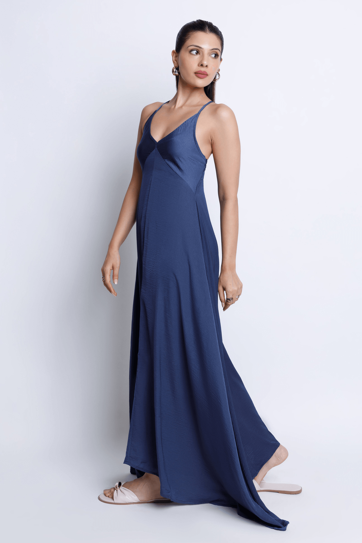 Strappy V-Neck Midi - View 3 - Superr*