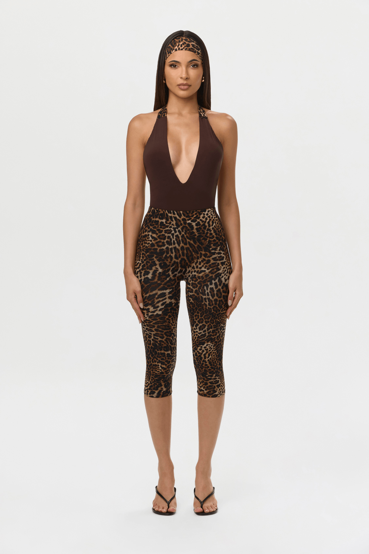 Naked Print Capri Legging - View 3 - Superr*
