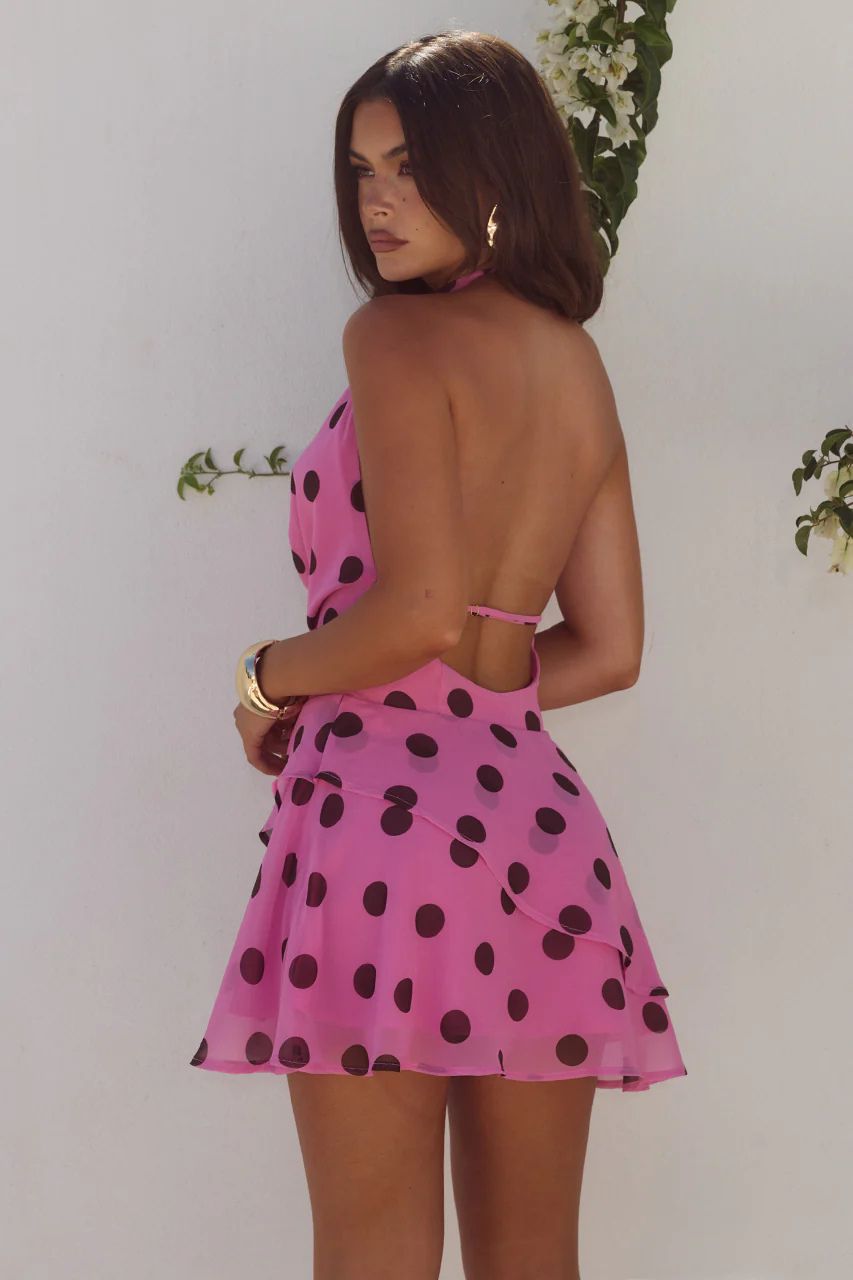 Imali Polka Mini Dress by Runaway - View 4 - Superr*