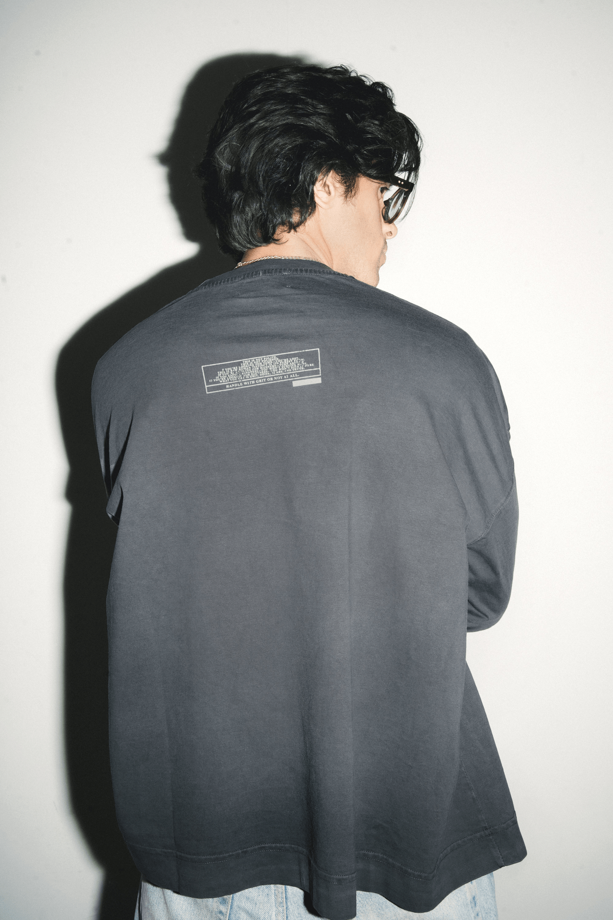 Rawbreed Longsleeve- Washed Black - View 3 - Superr*