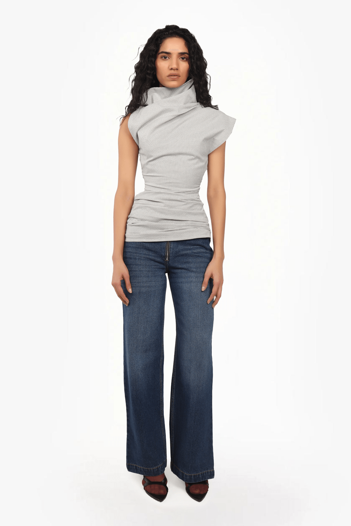 Asymmetrical Pleated Top - View 3 - Superr*