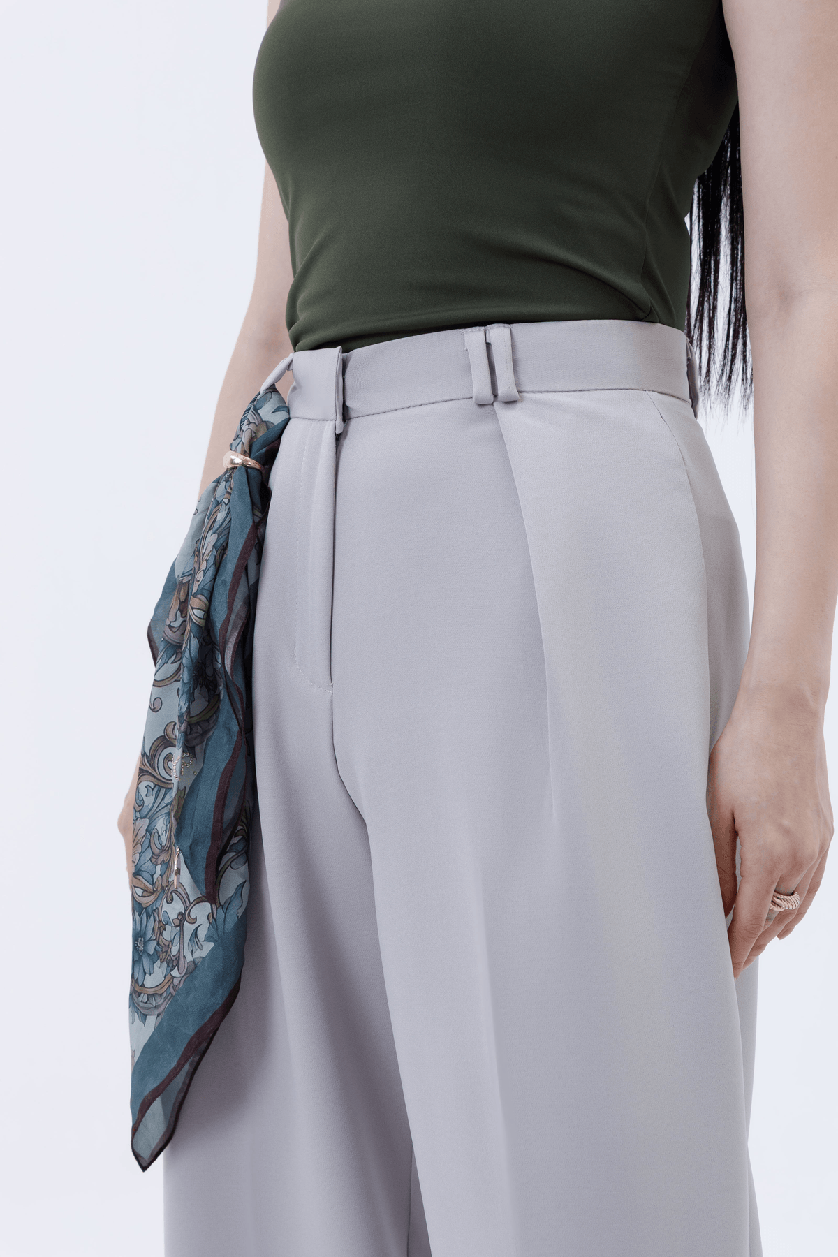 Pleated Parallel Trousers - View 4 - Superr*