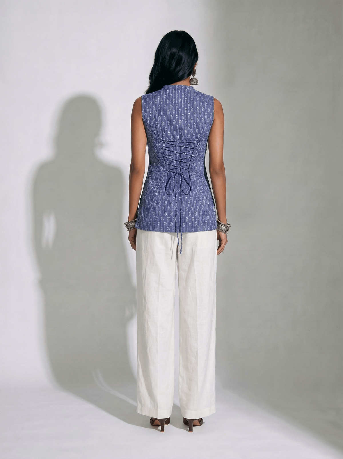 Alisha Tie-Neck Kurti - View 2 - Superr*