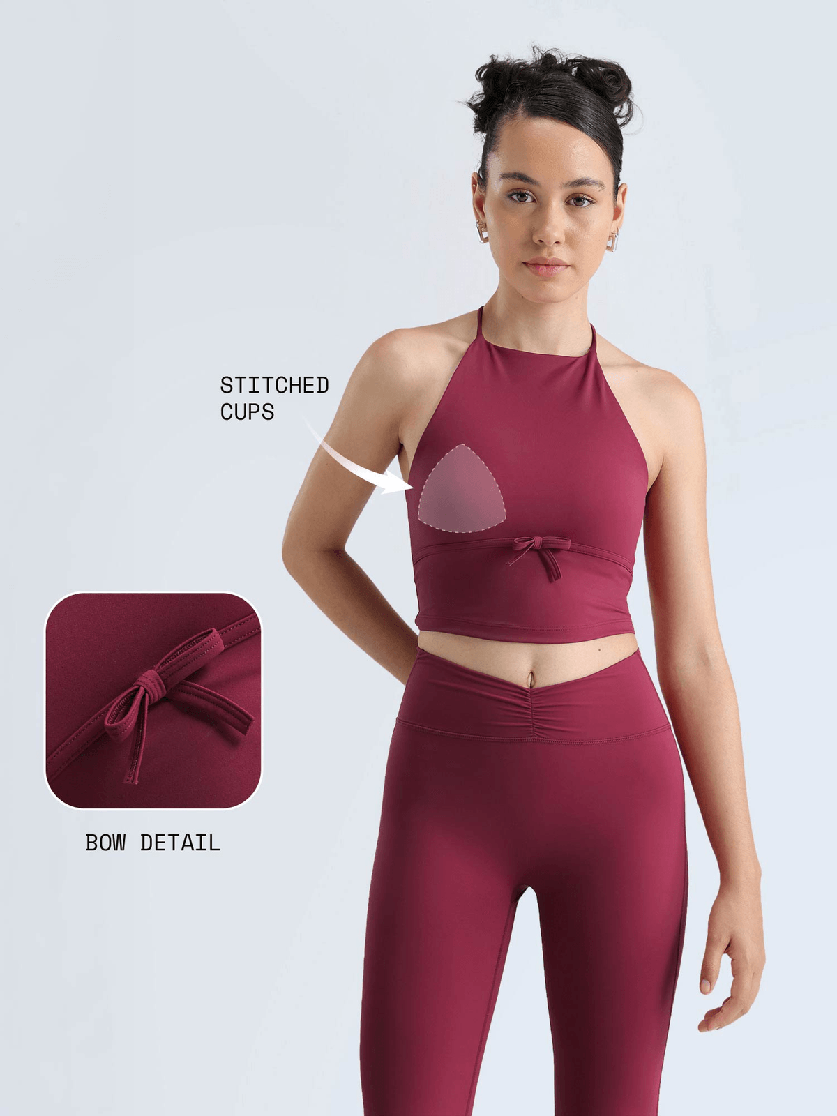 Berry Bow Halter Top - View 3 - Superr*