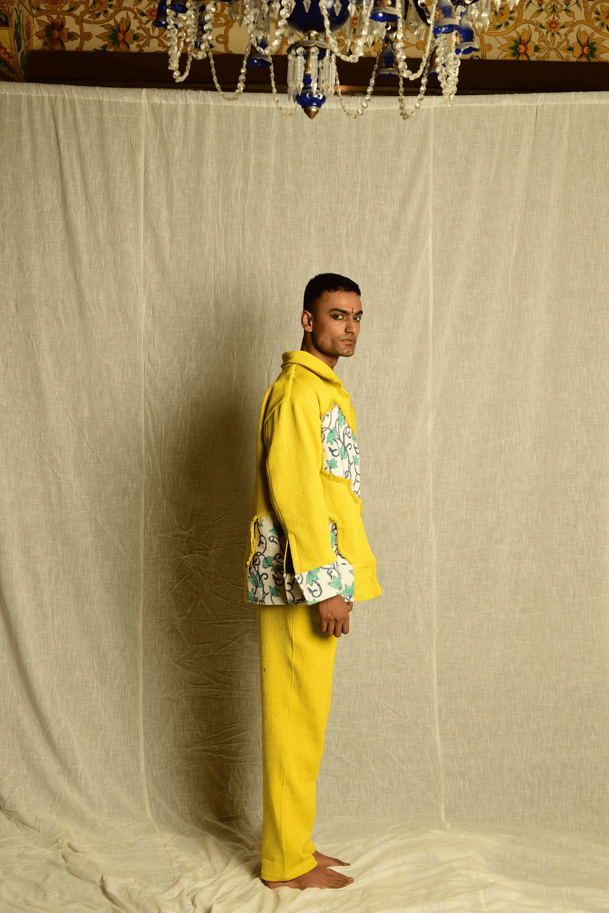 Yellow Yarn Hand Woven - Pants - View 2 - Superr*