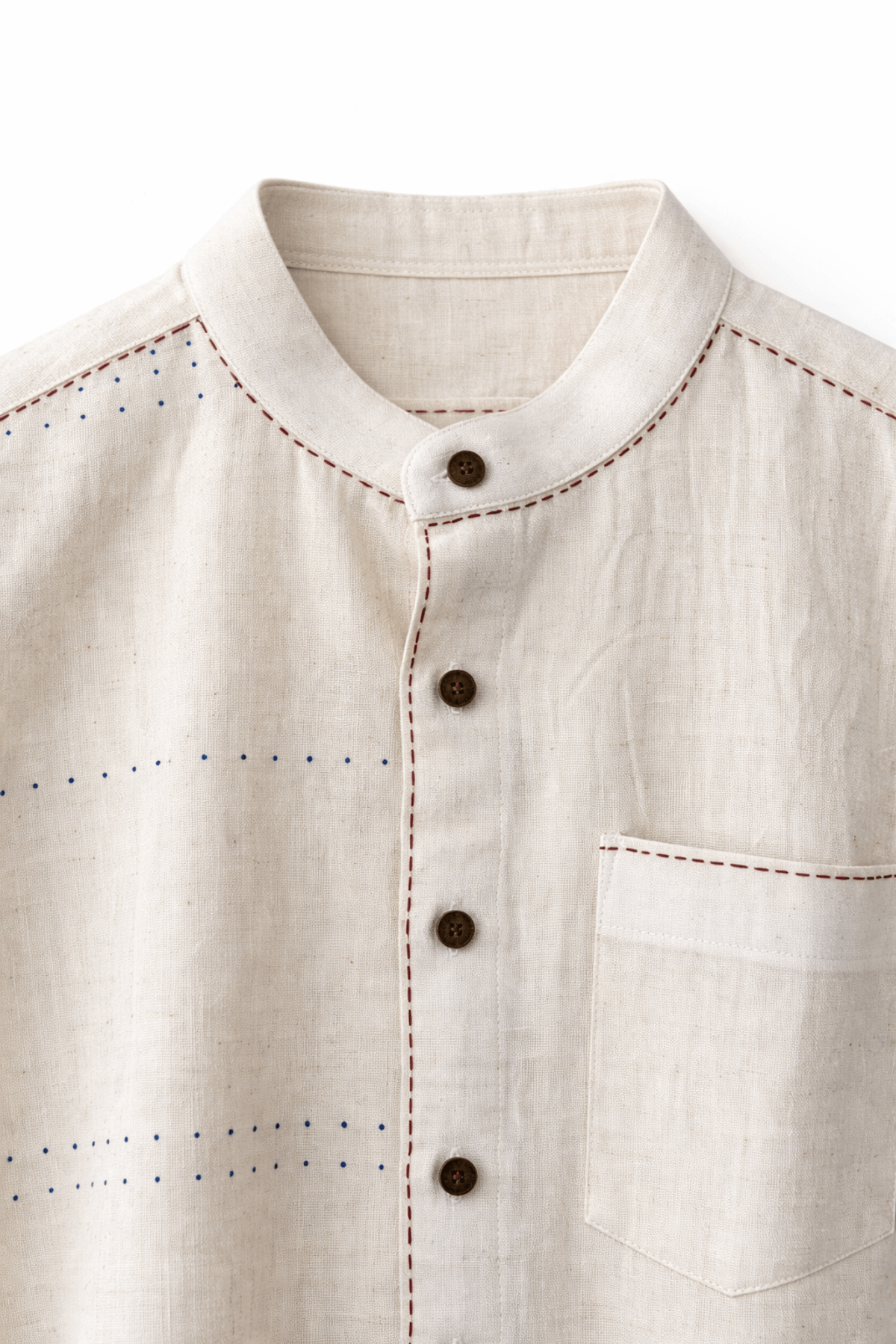 Handwoven Tangaliya Kala Cotton Unisex Shirt - View 3 - Superr*