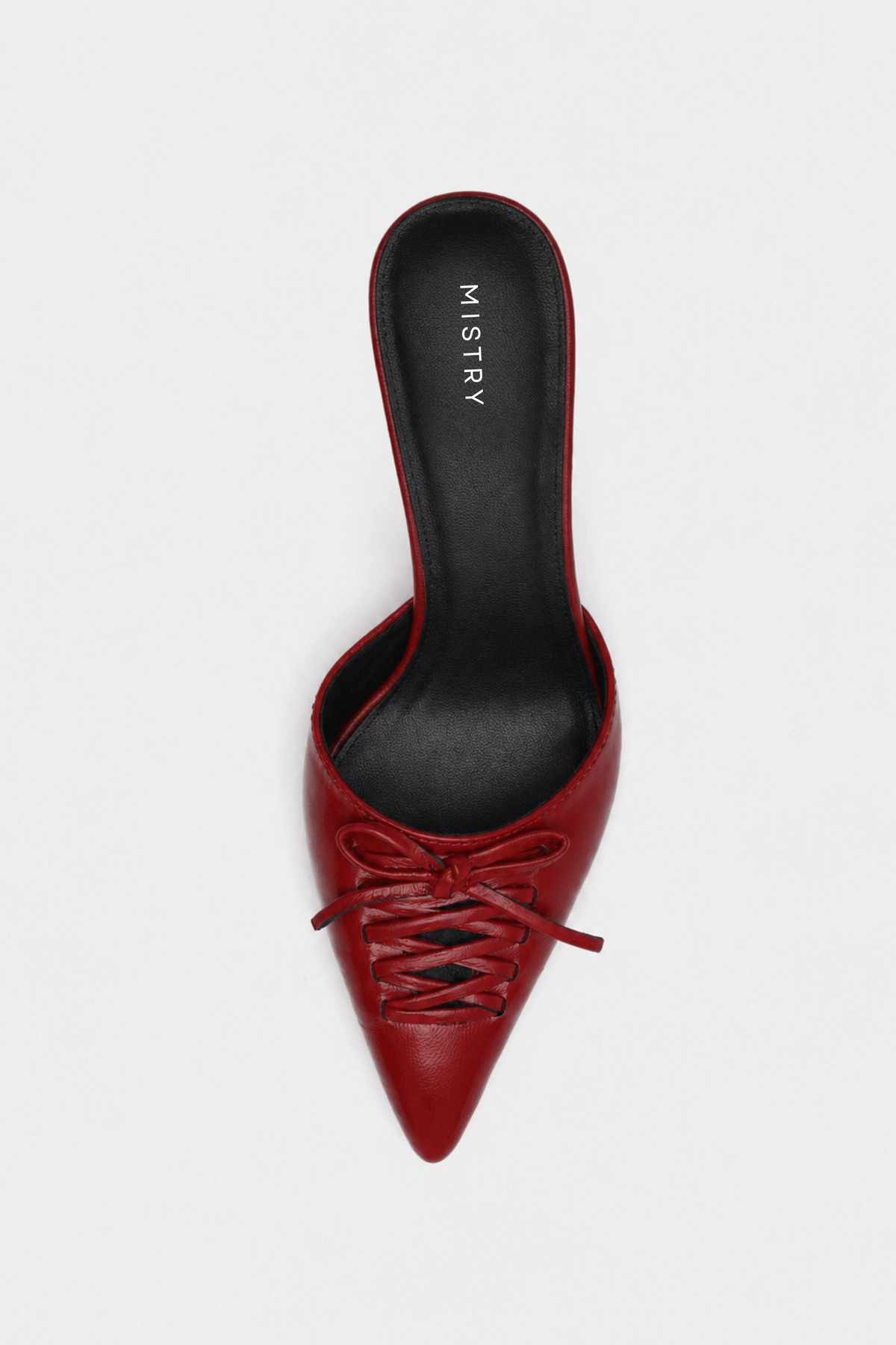 Tapered Heels in Crimson - View 2 - Superr*
