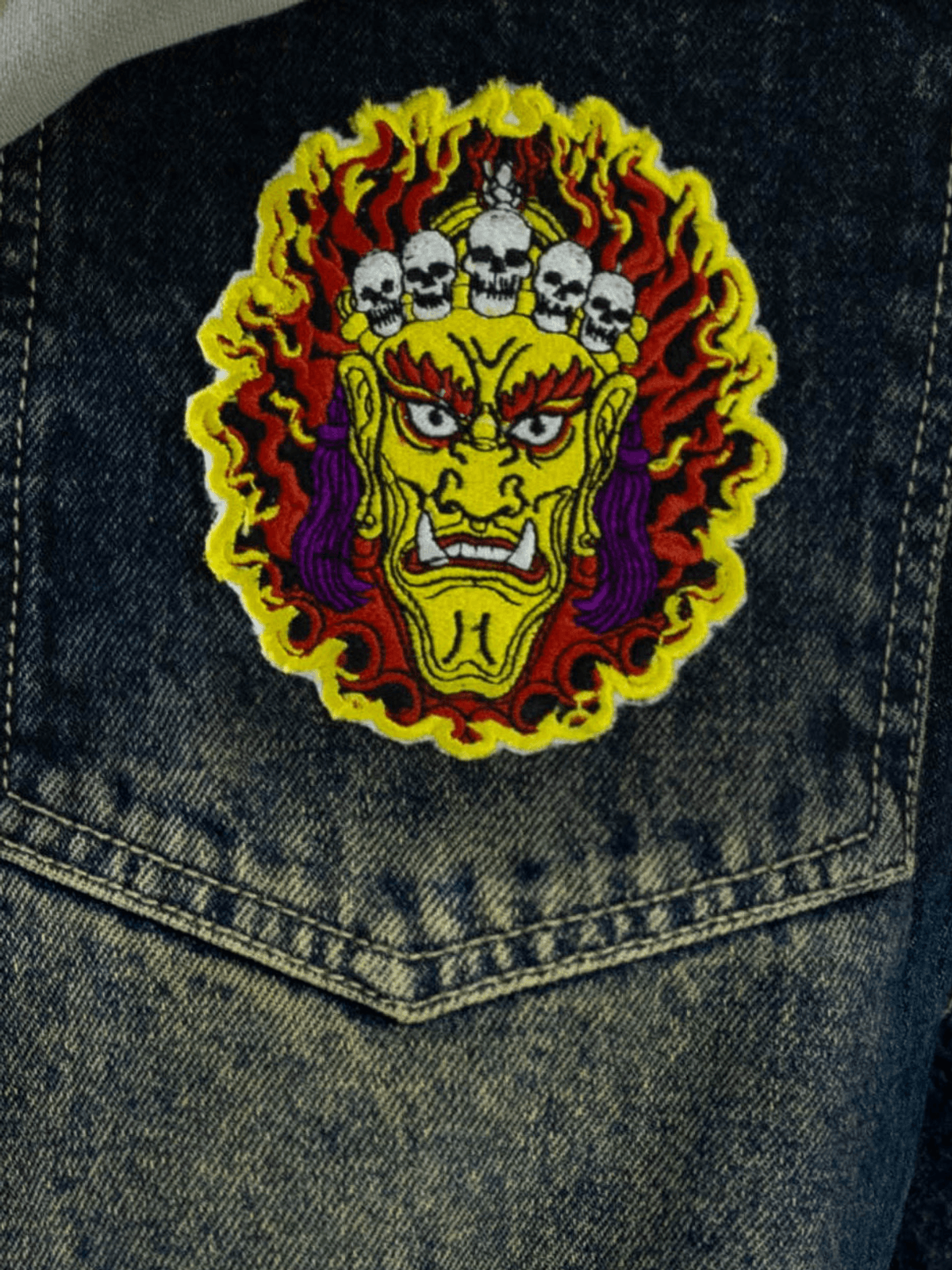 Black Fused Embroidered Barrel Fit -The Hanya - View 4 - Superr*