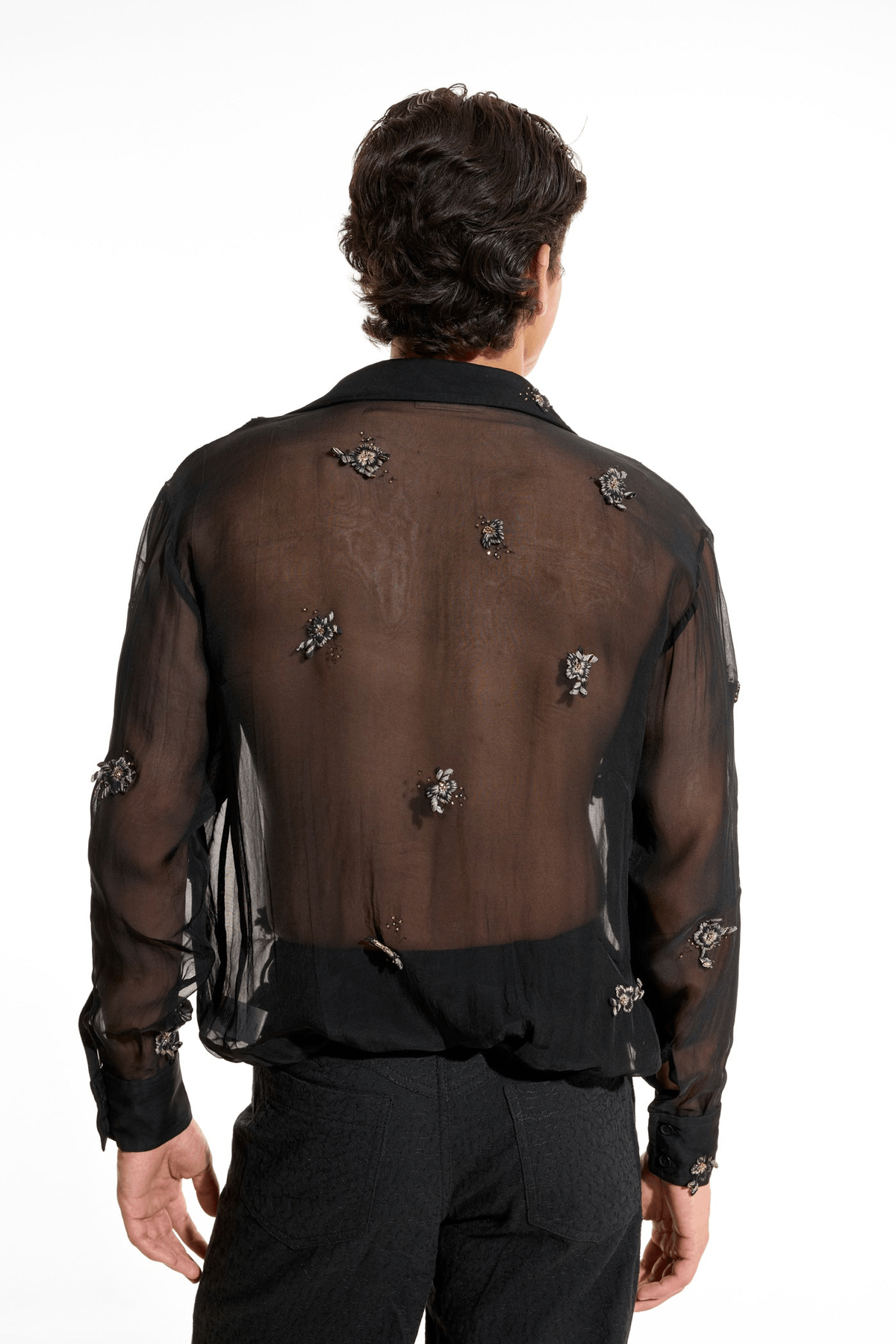 Organza Black Shirt - View 2 - Superr*