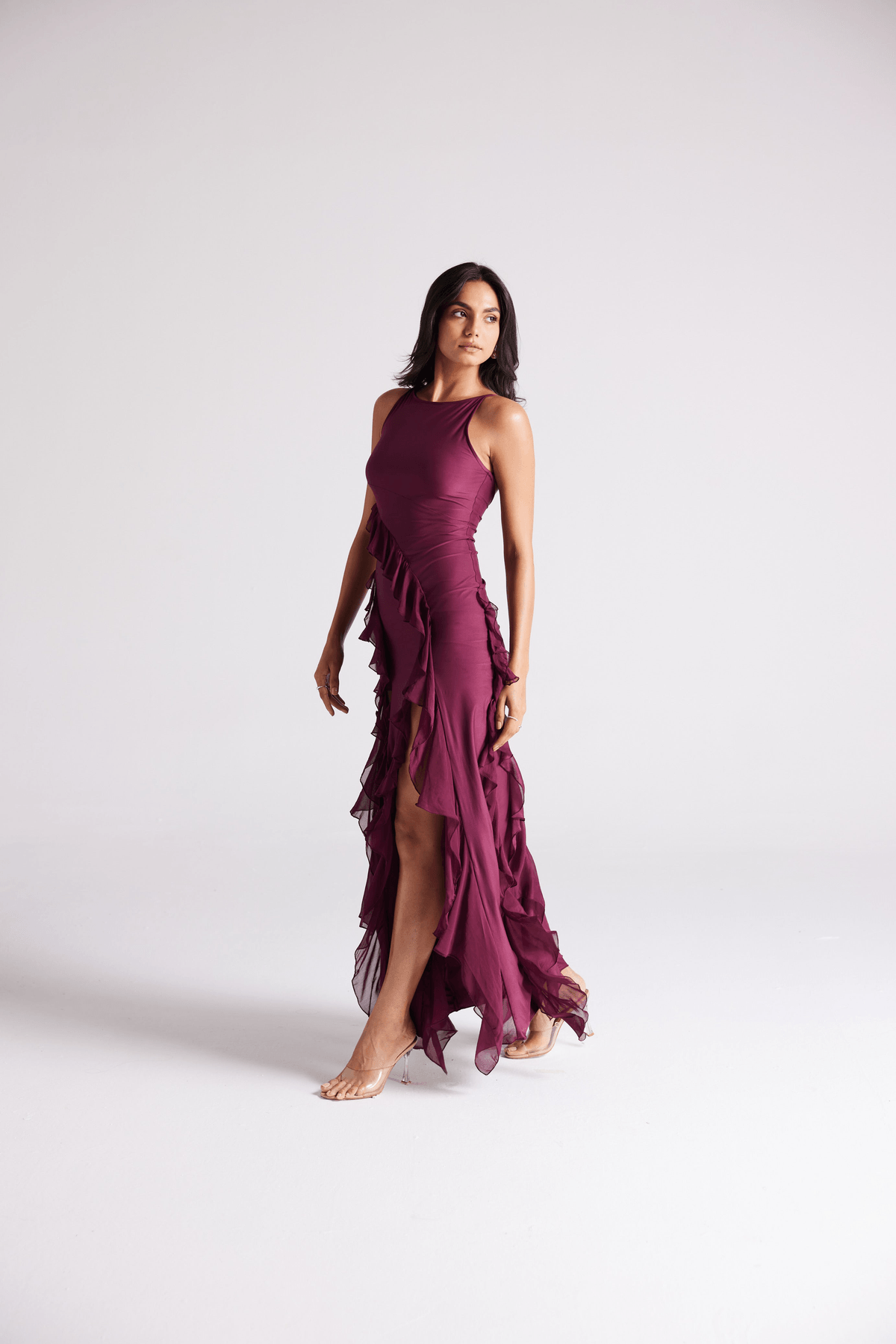 CHERRY RUFFLE DRESS - View 2 - Superr*