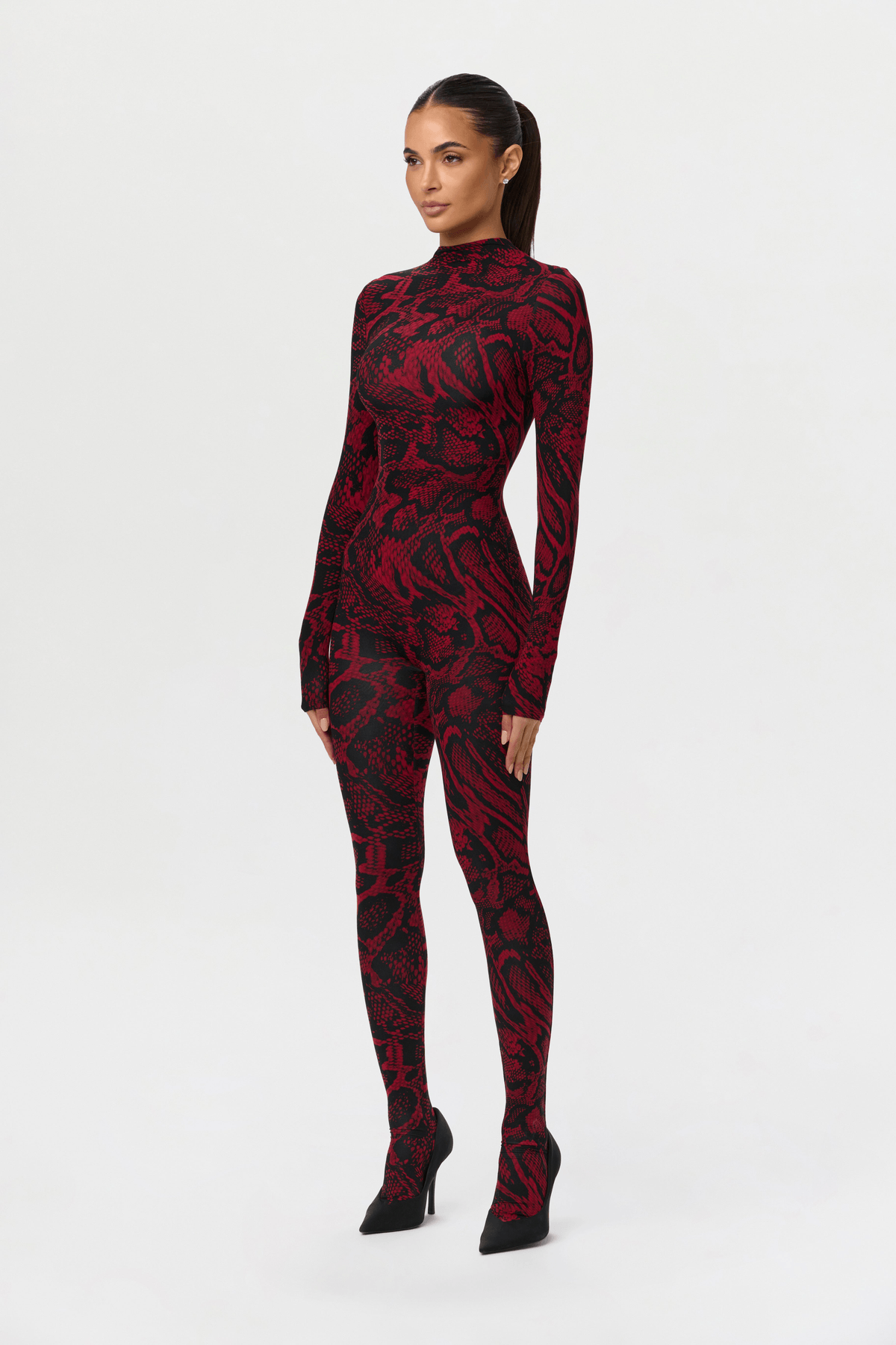 Naked Print Closed Toe Jumpsuit - View 3 - Superr*