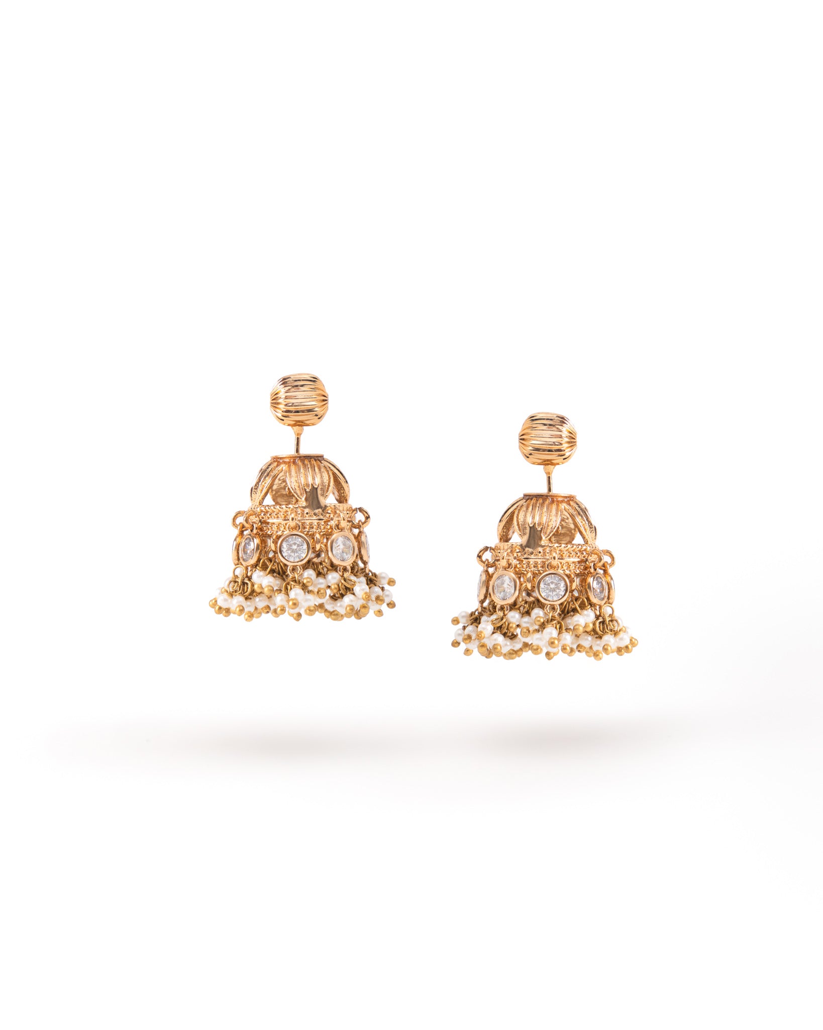 Mogra Bageecha Front Back Earrings - View 2 - Superr*