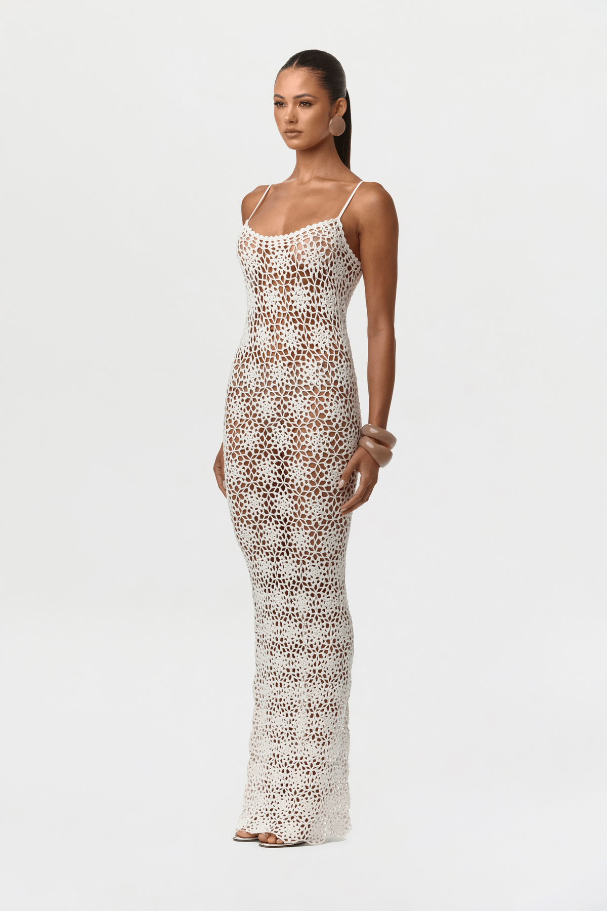 Knit Crochet Maxi Dress - View 4 - Superr*