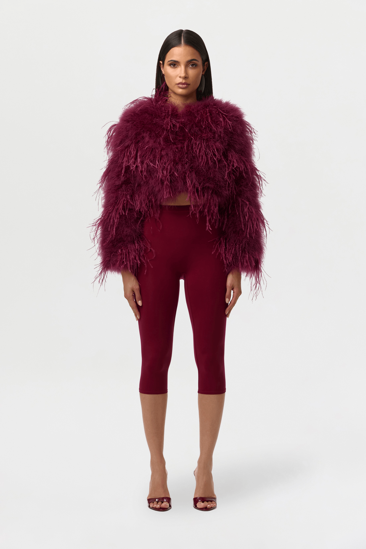 Feather Cropped Jacket - View 4 - Superr*