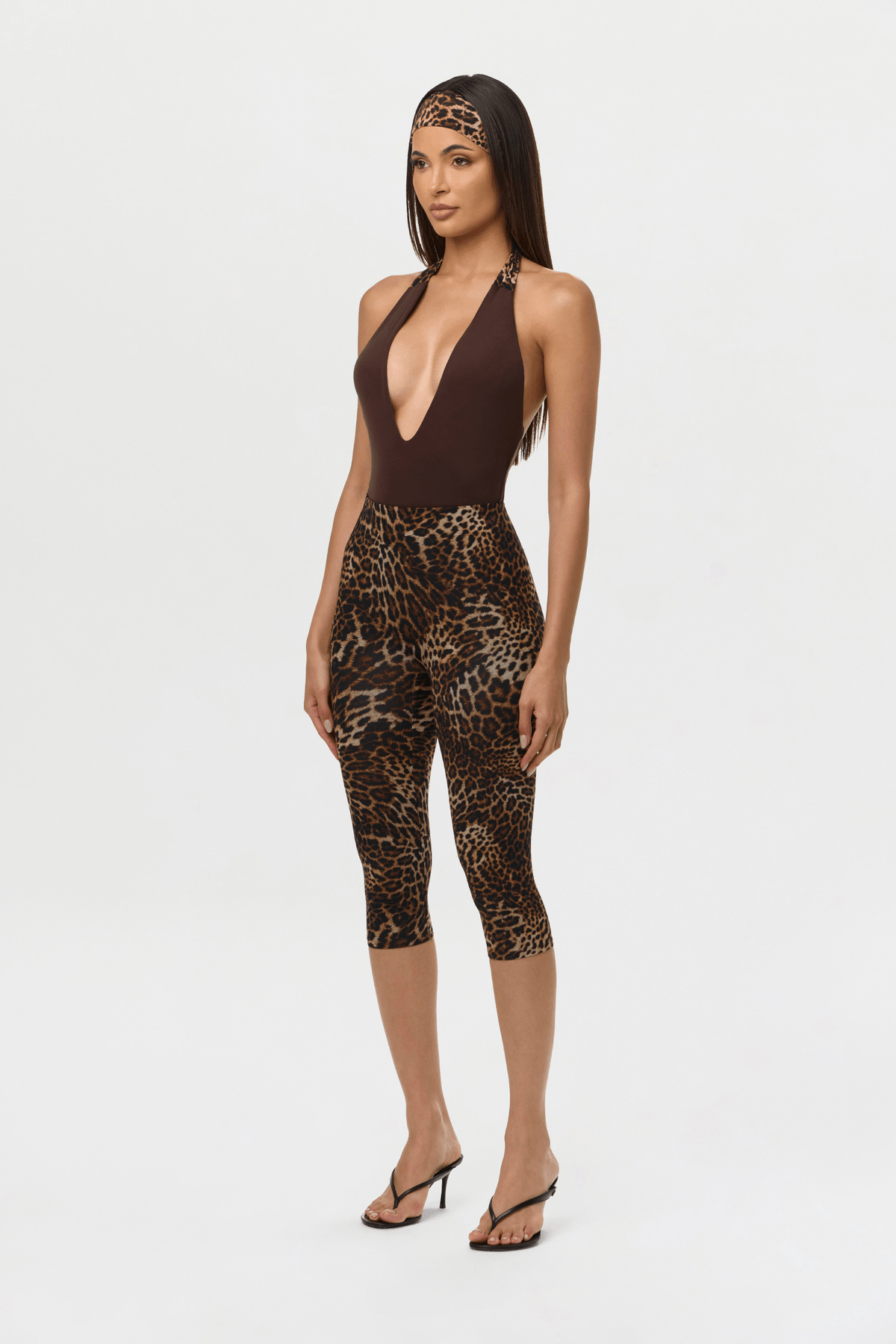 Naked Plunge Halter Bodysuit - View 3 - Superr*