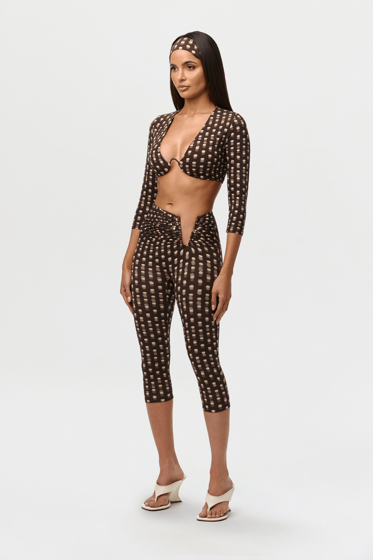 Naked Print Wired Capri Leggings - View 4 - Superr*