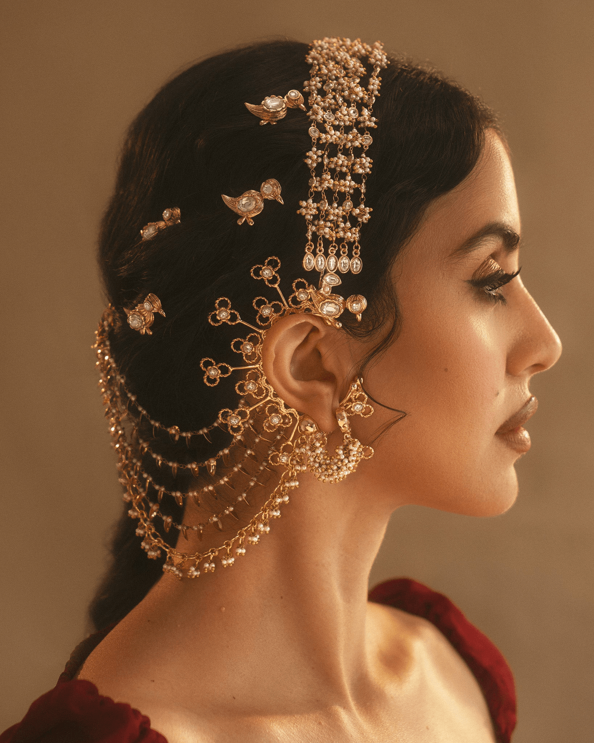 Polki Chiraiya Earcuff (set of 2) - View 4 - Superr*