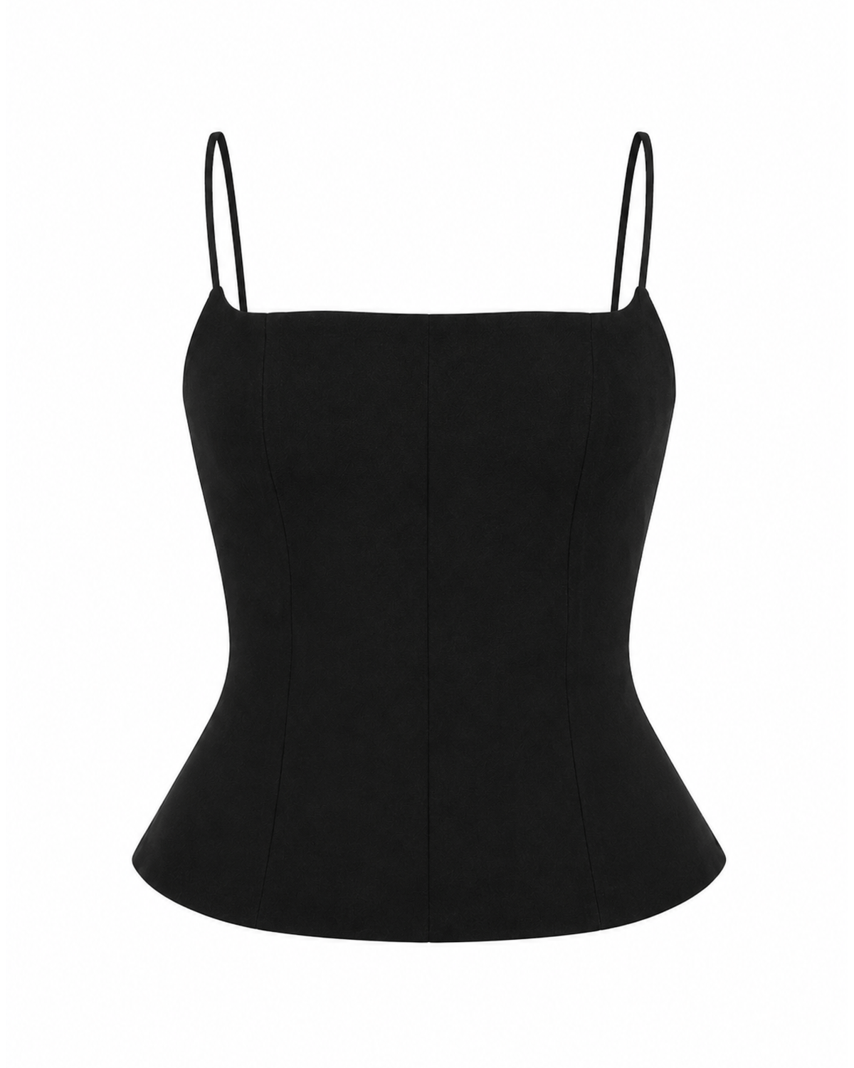 Black Square-Neck Corset Top - View 2 - Superr*
