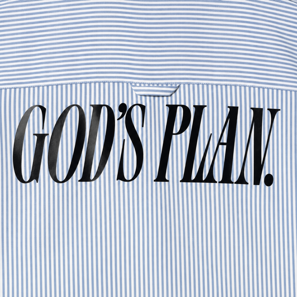 Forfksake God's Plan Blue Striped Shirt - View 3 - Superr*