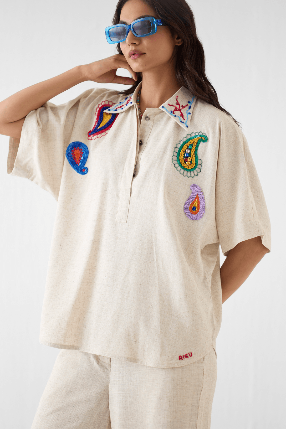 PAISLEY SHIRT AND TROUSERS CO-ORD - View 2 - Superr*