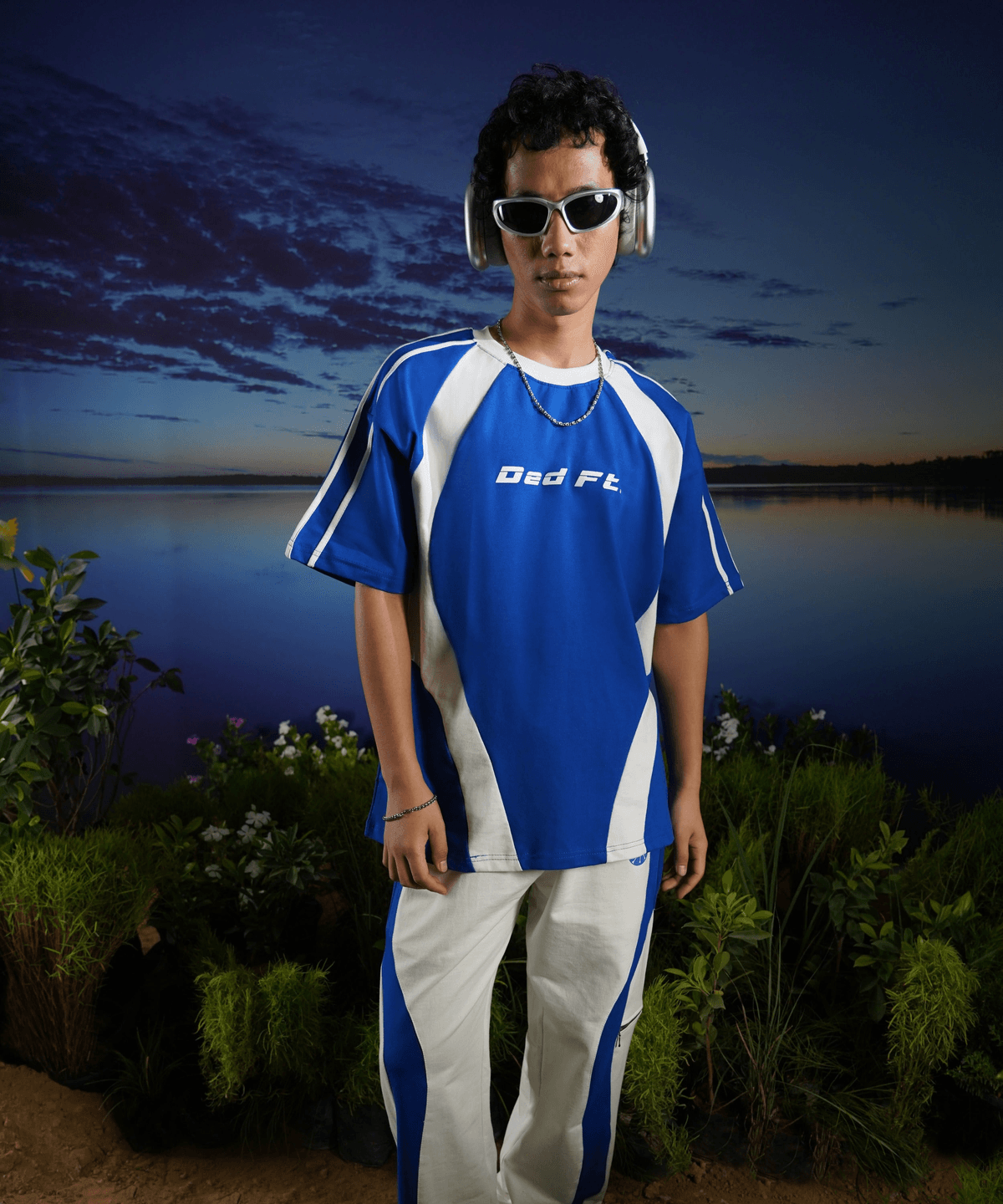 Static Blue Panel Co-ord Set - View 3 - Superr*