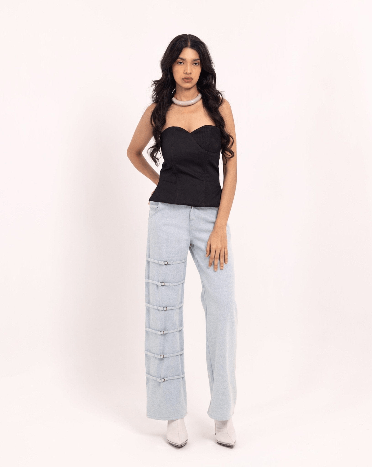 Ivory buckle pants - View 4 - Superr*
