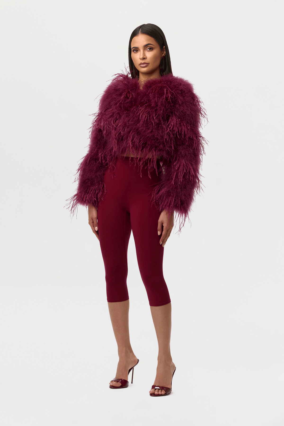 Feather Cropped Jacket - View 2 - Superr*