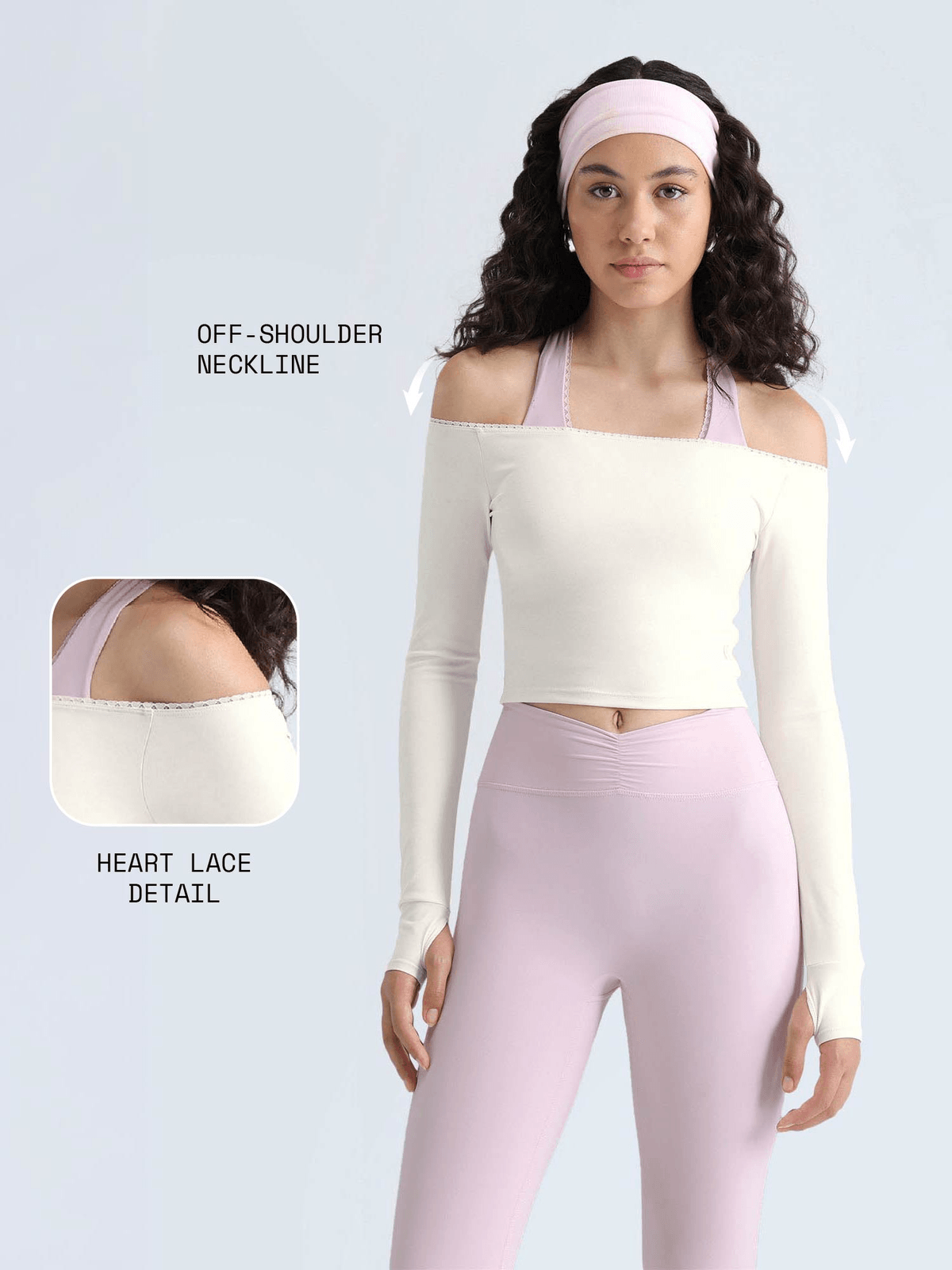 Ivory Lace Off-Shoulder Top - View 3 - Superr*