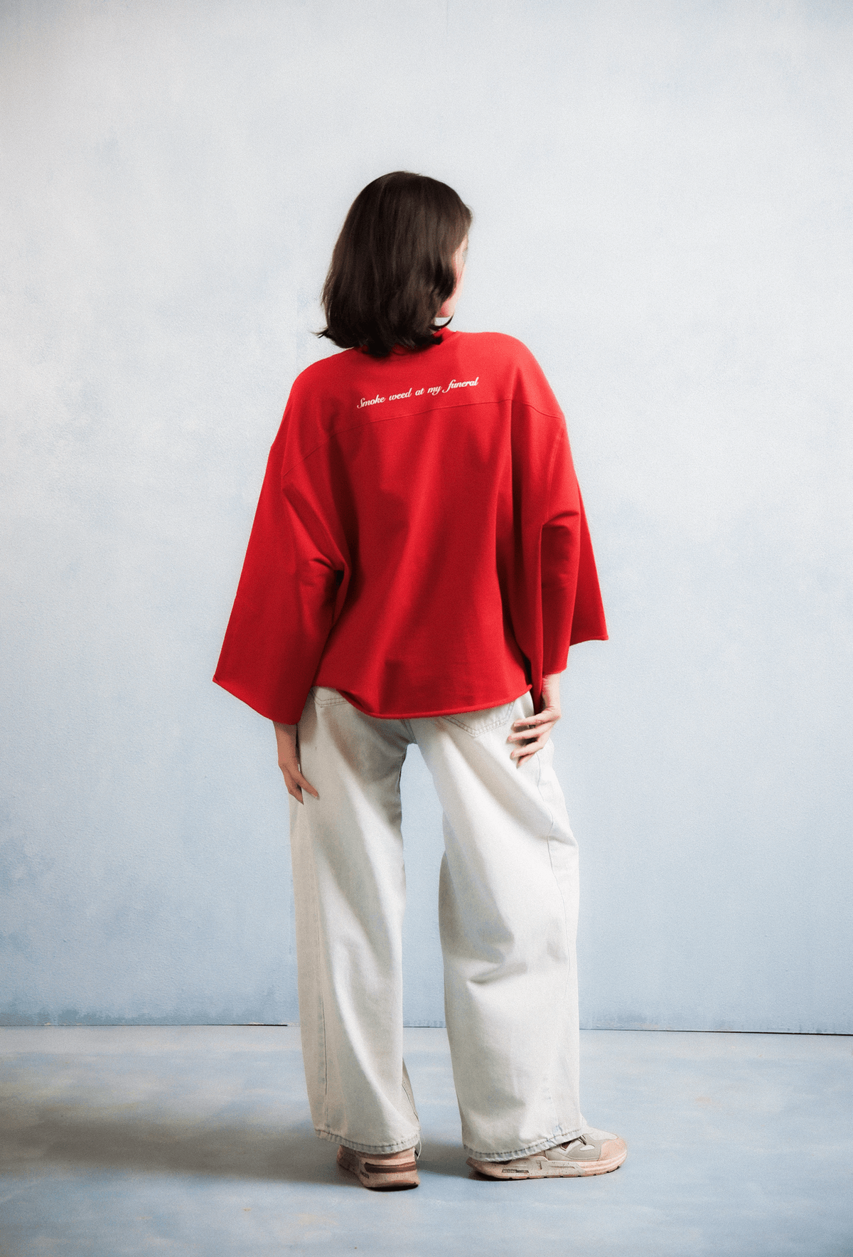 Harah Boxy Rugged Tshirt-Red - View 4 - Superr*