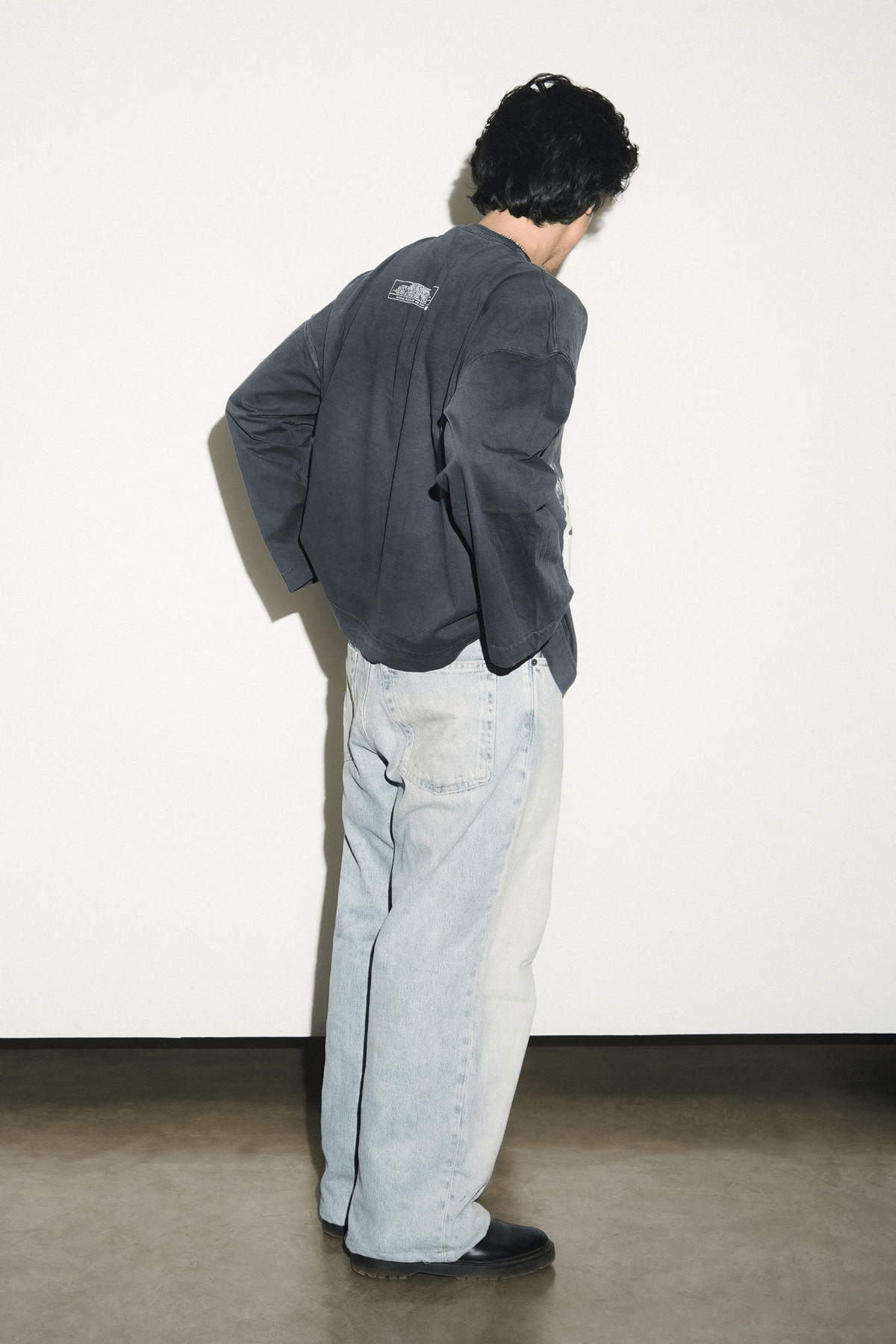 Rawbreed Longsleeve- Washed Black - View 2 - Superr*
