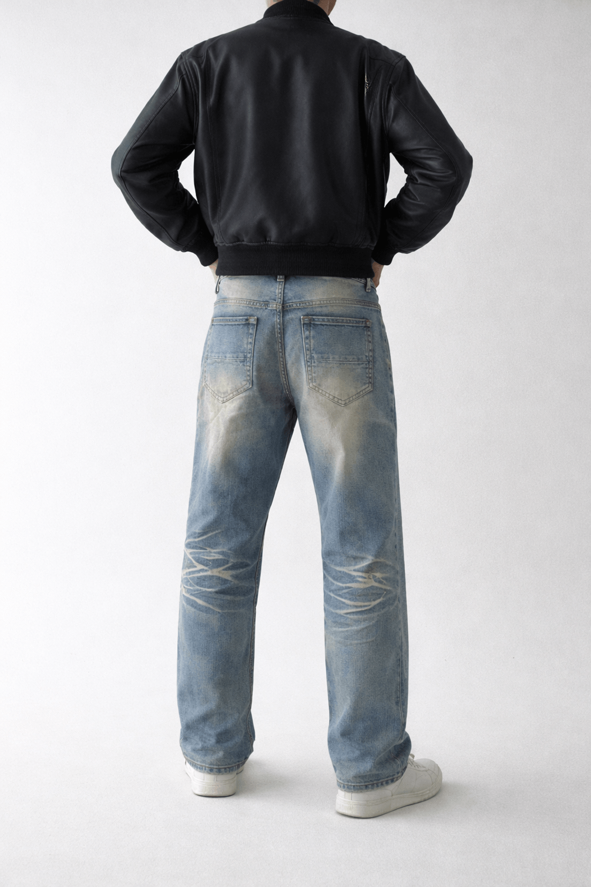 Not So Clean Blue Wash Baggy Jeans - View 2 - Superr*