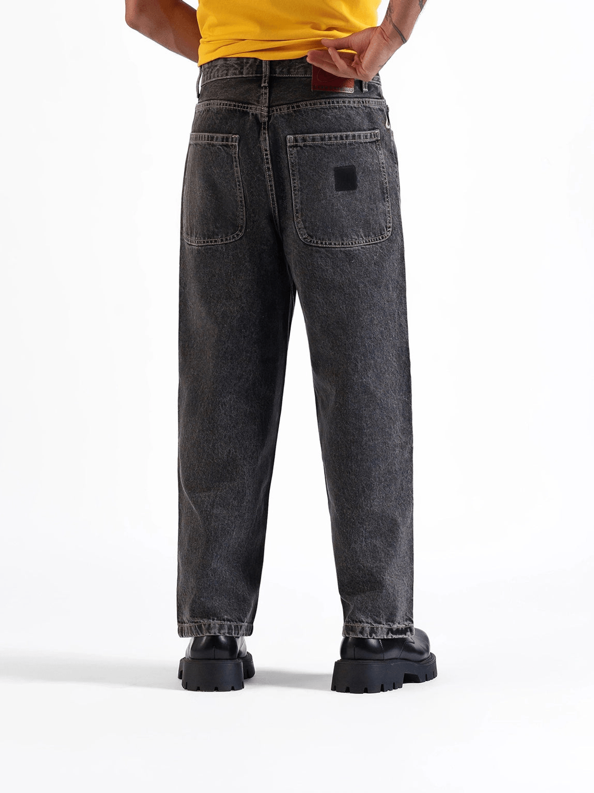 Straight Baggy Jeans Black - View 3 - Superr*