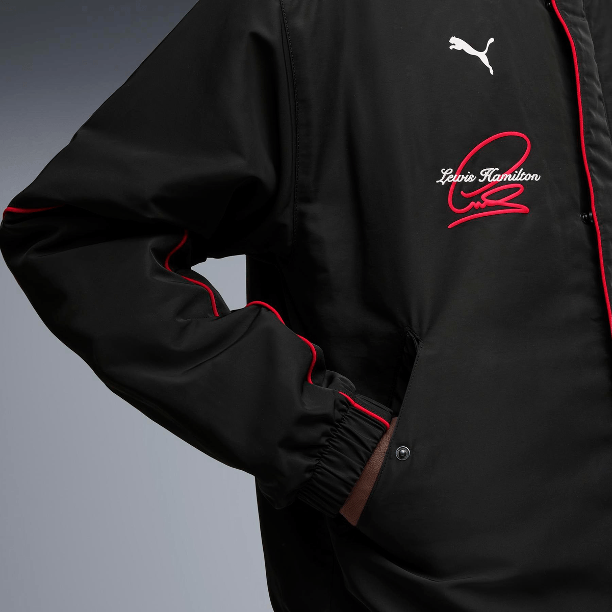 Scuderia Ferrari Lewis Hamilton Racing Jacket - View 4 - Superr*