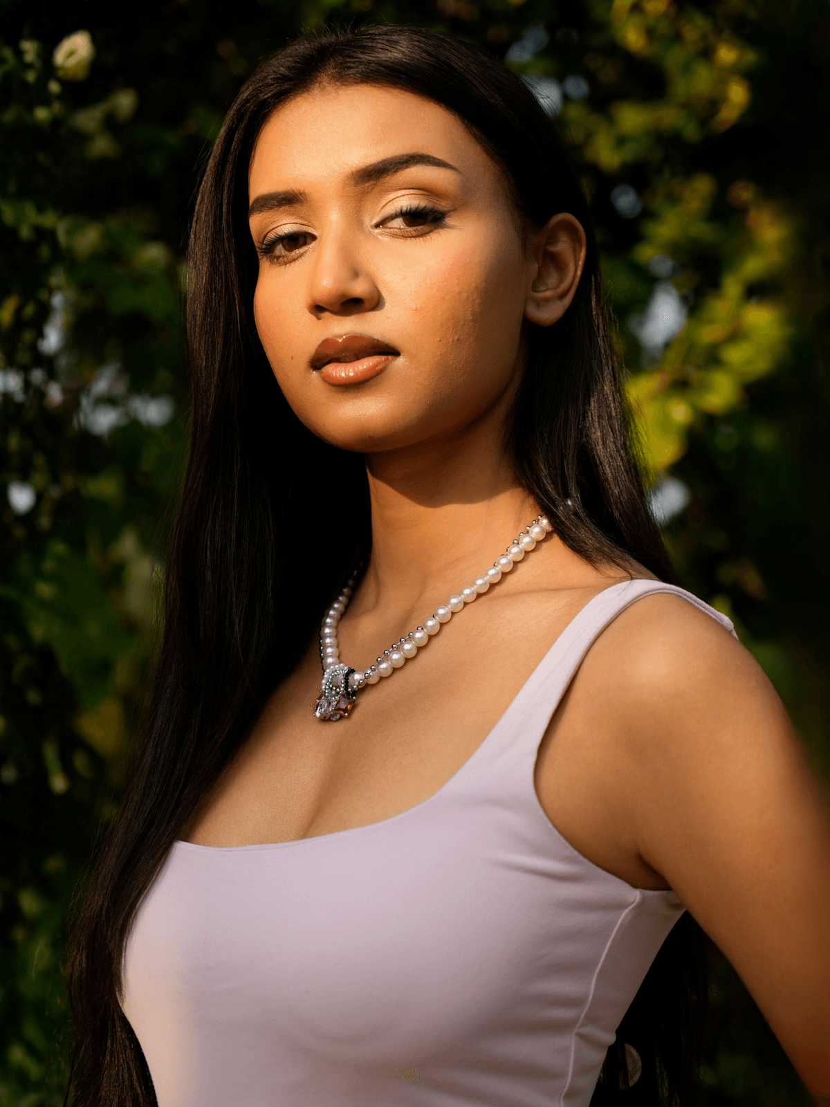 Pearl Necklace with Multicolour Charm Pendant - View 3 - Superr*