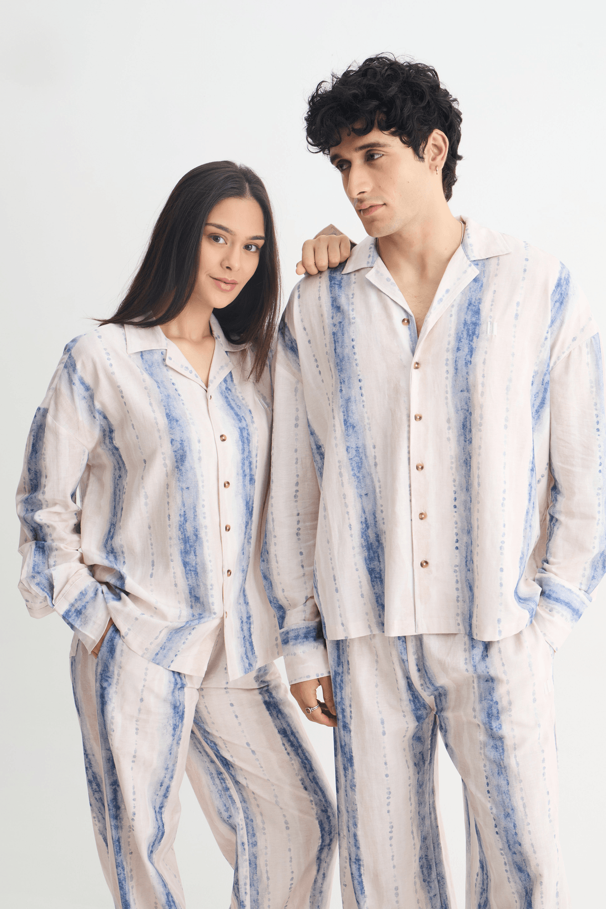 Tie Dye Cotton Viscose Shirt - View 3 - Superr*