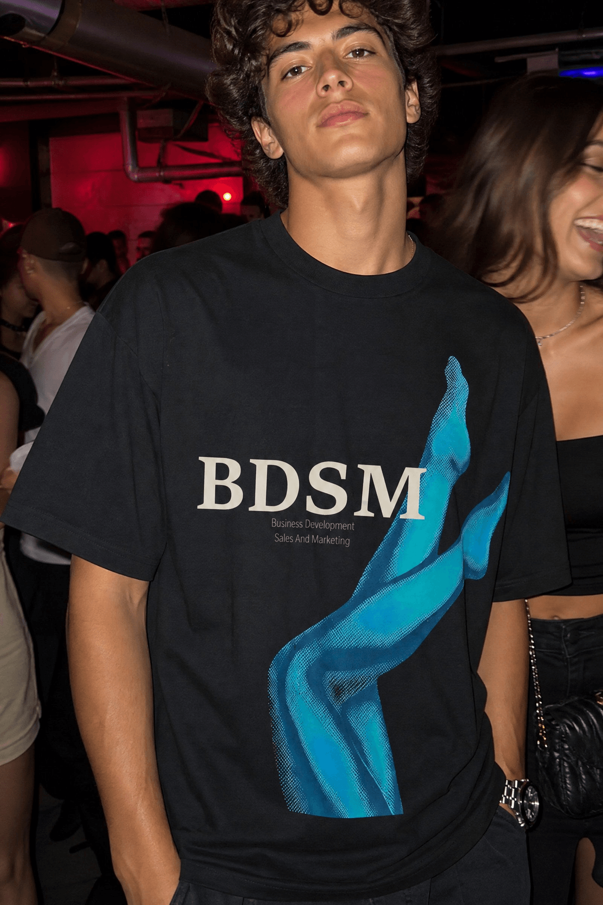 BDSM Forfksake Black T-Shirt - View 4 - Superr*