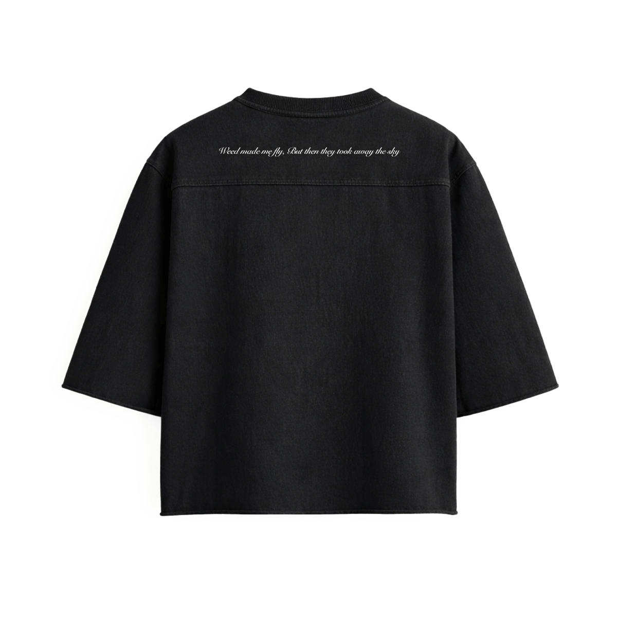 Harah Boxy Rugged Tshirt-Black - View 3 - Superr*