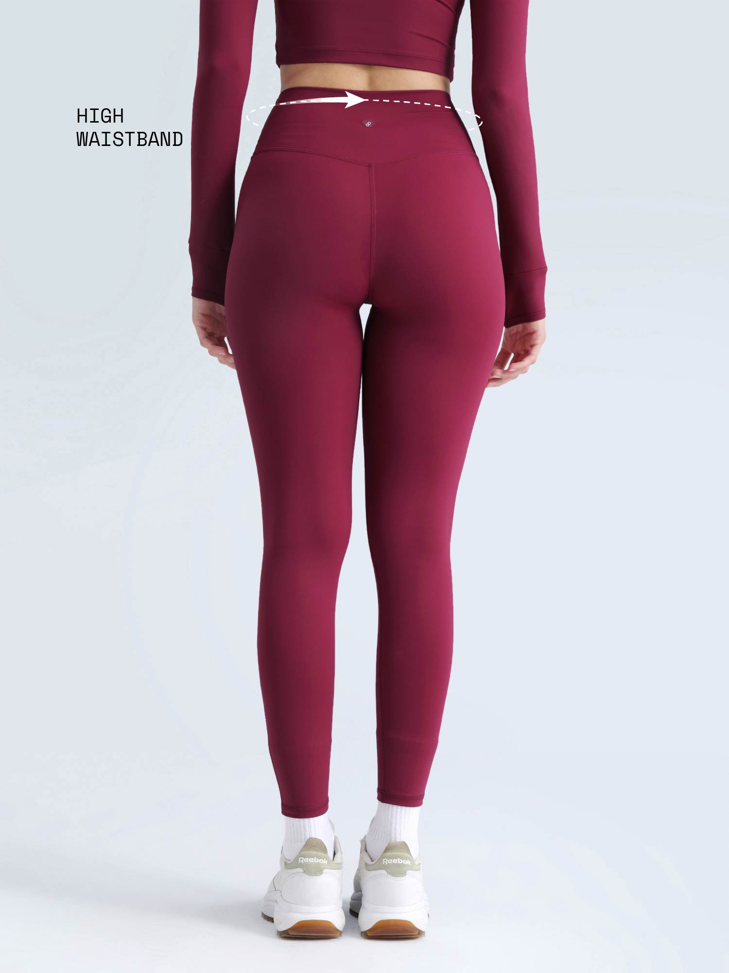 Berry Ruched Snug Leggings - View 4 - Superr*