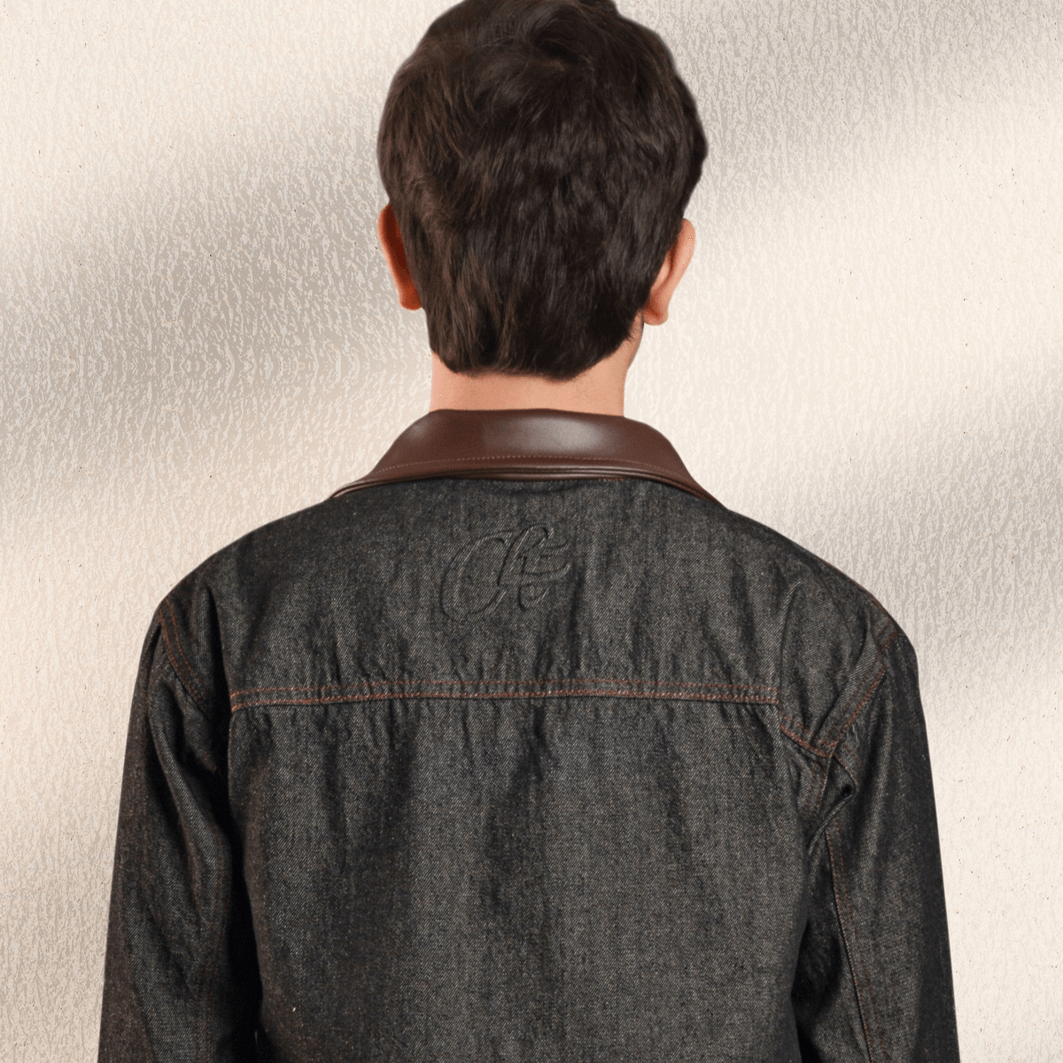 Raw Denim Shacket - Charcoal Wash - View 3 - Superr*